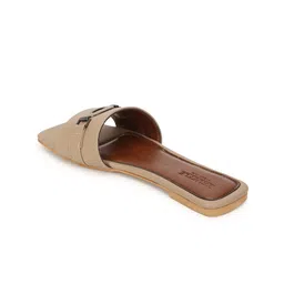 Truffle Collection Embellished Open Toe Flats image 3