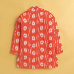 BAESD Boys Abstract Printed Mandarin Collar Kurta With Pyjamas image 5