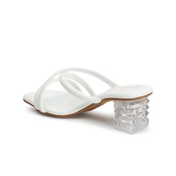 CHINRAAG Textured Party Block Mules with Tassels image 3