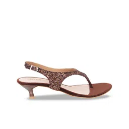 Metro Embellished Open Toe Kitten Heels image 4