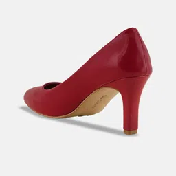 Get Glamr Pointed Toe Block Heeled Pumps image 3