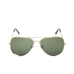 WROGN Men Aviator Sunglasses with UV Protected Lens WRNSG-06-AVI-GD-GR image 3