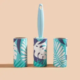 Multi Design Sticky Roller Brush, Reusable Sticky Picker Cleaner Set of 3 Rolls Lint Roller-image-12