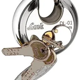 link Hi-Tech 70mm Round Padlock 2Pcs-Set Combo Padlock image 2