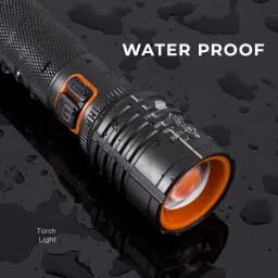 mz 035C (ZOOMABLE LED METAL )5 Modes Flashlight, Super Bright Cree with COB Torch image 4