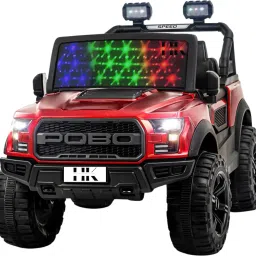 Stylish Kids Electric Ride-On Jeep | Dual Seat, Music, LED, Remote Control Jeep Battery Operated Ride On-image-2