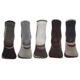 MARC Men Pack Of 5 Patterned Ankle-Length Socks image 2