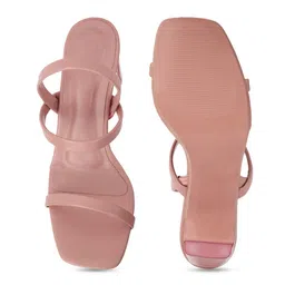 Picktoes Square Toe Block Heels With Backstrap image 4