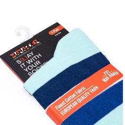 Man Arden Men Multicoloured Striped Calf-Length Socks image 4