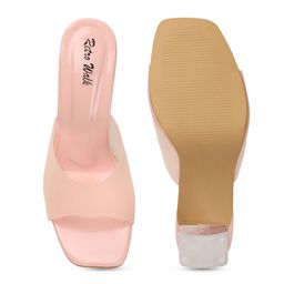 Retro Walk Open Toe Block Heels image 5