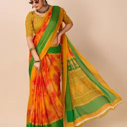 NIRMAL CREATION Ethnic Motifs Printed Saree image 2
