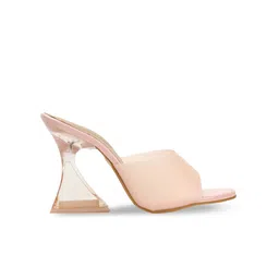 Retro Walk Open Toe Block Heels image 4