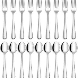 Stainless Steel Dessert Spoon Set-image-11