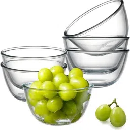 Glass Serving Bowl Sanjeev Kapoor Cocoon Stackable Bowl Set of 6, 330ml image 4