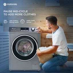 motorola 6.5 kg Garment Sterilization Fully Automatic Front Load with In-built Heater Grey image 4