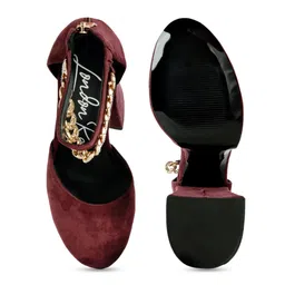 London Rag Suede Party Block Block Heels image 4