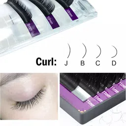 NAGARAKU Black Individual Eyelash Manual Fans-Making 16 Rows Eyelashes - Curl C- 0.10/7-15 image 4