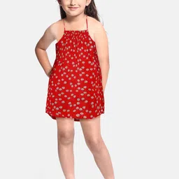 Pepe Jeans Red Floral A-Line Dress-31
