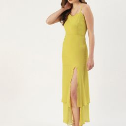 DressBerry Shoulder Straps Georgette Maxi Dress-image-52