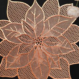 Dakshya Industries Copper-Coloured 6-Pieces Round Table Placemats image 4