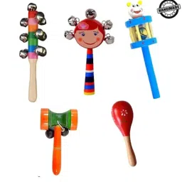 Wooden Rattles For Born Babies (pack of 6) Rattle-20