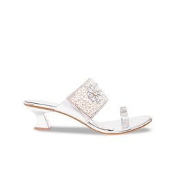 Try Me Embellished One Toe Block Heels image 5