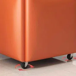 ritesh 5 in 1 PU Leather Seating Cube with Swivel Casters Stackable Chair image 4