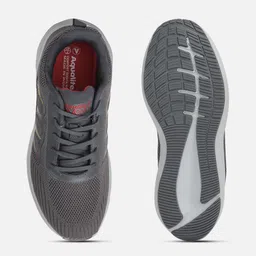 Aqualite Men Grey Mesh Running Non-Marking Shoes image 4