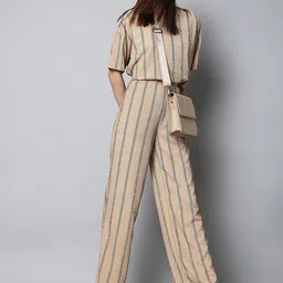 Vero Moda Women Striped Straight Fit High-Rise Trousers-picture-6
