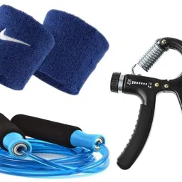 Adjestable Hande Gripe-with bearing and Skipping Rope Fitness Accessory Kit Kit-image-23