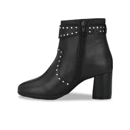 Delize Black Block Heeled Boots image 4