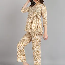 Shiv ali apparels Abstract Printed Tunic & Trouser Co-Ords image 3