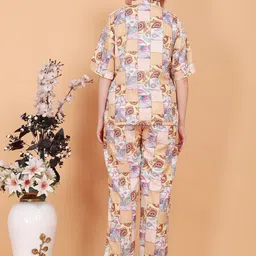BAESD Printed Top, Shrug With Trouser Co-Ords image 4
