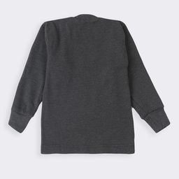 Lux Cottswool Boys Set of 2 Blue & Grey Solid Cotton Thermal Tops image 2