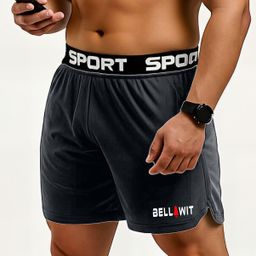 bellwit Solid Men Grey Sports Shorts, Running Shorts, Gym Shorts, Cycling Shorts, Dolphin Shorts, Beach Shorts-picture-30