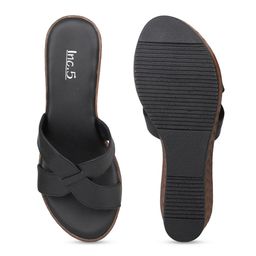 Inc 5 Textured Open Toe Wedge Heels image 3