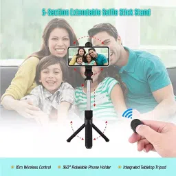 WHISTLE9 Latest broadcast, youtube video making With Tripod stand Phone Holder/tripod accessory Tripod, Tripod Bracket, Tripod Kit Monopod Extendable Selfie Stick with Tripod Stand r for Live/Vlogs Special Design for Streaming, Video Blogs, Online Classes, Streaming, Shooting Field, tablet, mobile phone, camera, etc. 3 Axis Gimbal for Mobile image 5