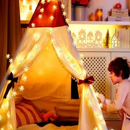 Desidiya White Snowflake Battery Operated String Lights image 5