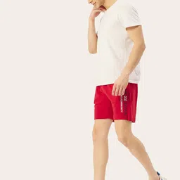 AMSWAN Men Printed Low-Rise Running Shorts image 4