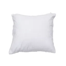 KRAVIKA White Set of 2 Self Design Square Cotton Cushion Covers image 5