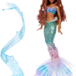 Deluxe Mermaid Ariel Doll with Iridescent Tail-19