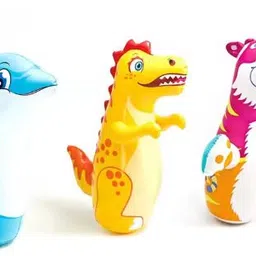 tiny tales Hit Me Toy 3-D Inflatable Animal Toy | Water Base and Air Base for Toddlers Inflatable HitMe Toys-picture-32