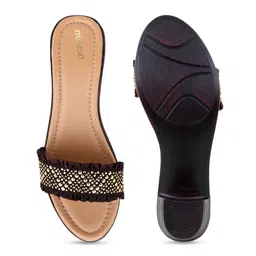 Action Comfort Embellished Open Toe Block Heels image 2