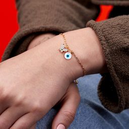 MINUTIAE Crystals Gold-Plated Link Bracelet-53