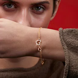 MINUTIAE Brass Crystals Gold-Plated Link Bracelet-27