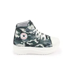 FAUSTO Women Camouflage Printed Lightweight Mid-Top Sneakers image 4