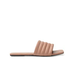 Picktoes Textured Open Toe Flats image 2