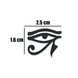 Comet Busters Traditional Eye Design Reusable Bindis 4Pcs - Black image 3