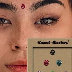 Comet Busters 6-Pcs Handmade Traditional Designer Bindi - Multicolored image 4