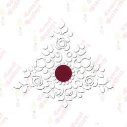 Comet Busters Traditional Designer Reusable Bindi - White image 5